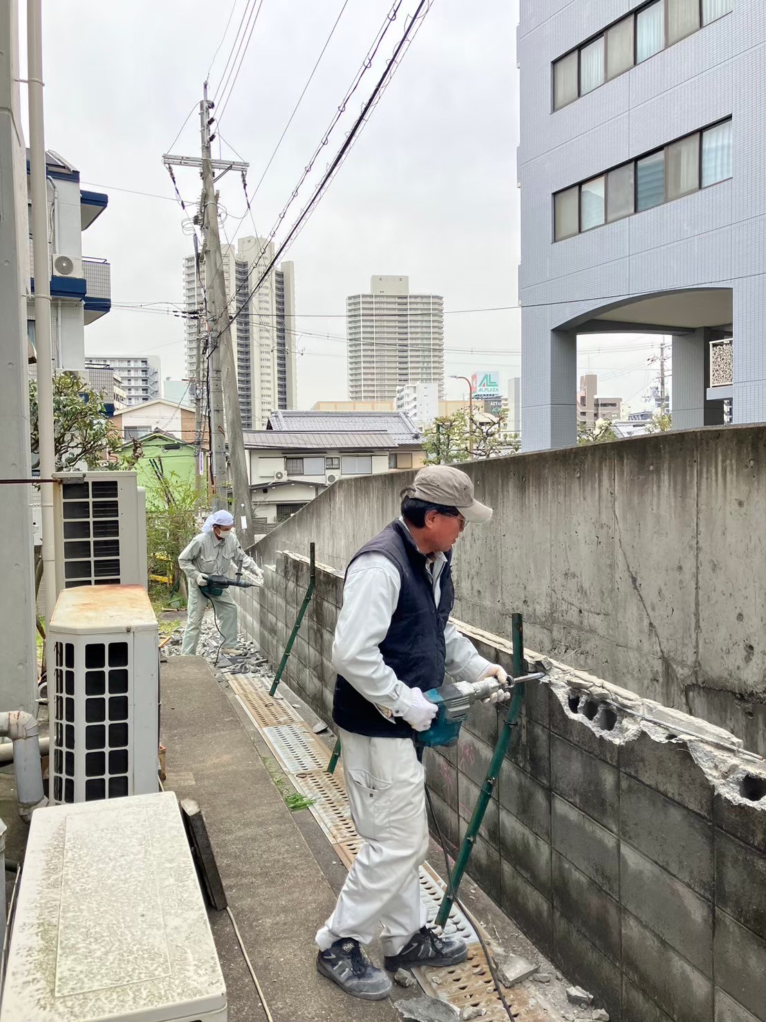 ブロックフェンス改修工事